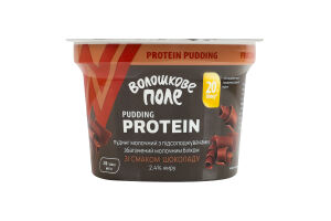Пудинг 2.4% молочний з підсолоджувачами збагачений молочним білком зі смаком шоколаду Protein Волошкове поле ст 200г