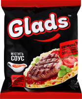 Лапша быстрого приготовления Говядина + Соус Томатный с базиликом Glads м/у 75г