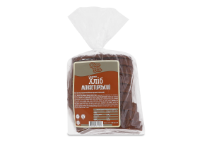 Хліб нарізний житньо-пшеничний із суміші борошна житнього та пшеничного вищого ґатунку Монастирський Nove Dilo м/у 400г