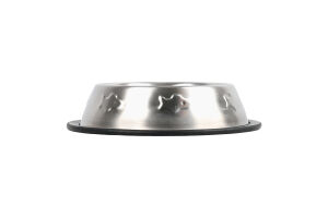 Миска для котів на гумовій основі металева з рибками 0.2л d15см №24870 Trixie 1шт