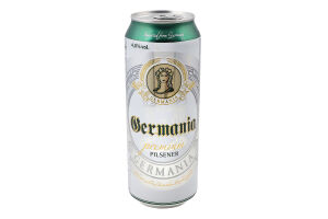Пиво Germania Premium Пільзнер 0,5л з/б 4,8% И676
