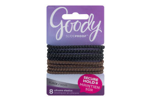 Goody Slide Proof Silicone Elastics - 8 CT