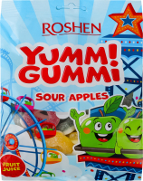 Конфеты желейные Sour apples Yummi Gummi Roshen м/у 165г