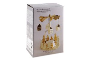 Свічник MBM My Home Карусель металев золот MH-1414