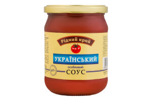 Соус пастеризованный Украинский особый Рідний край с/б 485г