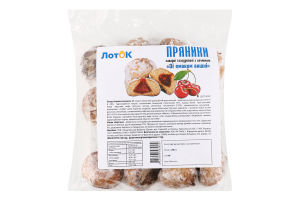 Пряники заварные глазированные с начинкой Со вкусом вишни ТОВ Кондитерська фабрика Десна м/у 300г