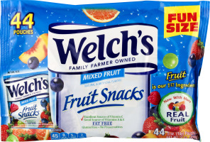 Welch's Fruit Snacks Pouches Mixed Fruit Fat Free - 44 CT