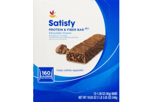 Ahold Satisfy Protein & Fiber Bar - 12 CT