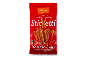 Соломка з томатом та перцем чилі Sticketti Київхліб м/у 80г
