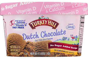Turkey Hill No Sugar Added Fat Free Ice Cream Dutch Chocolate