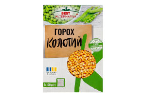 Горох колотый Best Alternativa к/у 4х100г