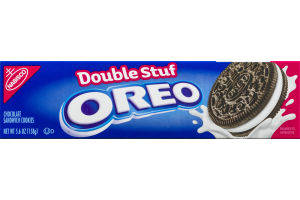 Oreo Double Stuf Chocolate Sandwich Cookies