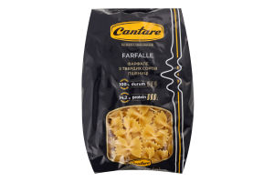 Изделия макаронные фигурные из твердых сортов пшеницы группа А класс экстра Бабочки Cantare м/у 400г
