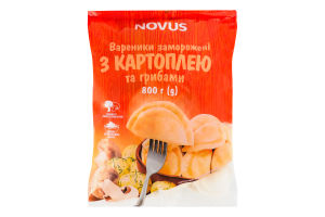 Вареники с картофелем и грибами Novus м/у 800г