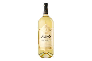 Вино 1.5л 9-13% біле напівсолодке ординарне столове Алазанська долина Aliko C&W пл