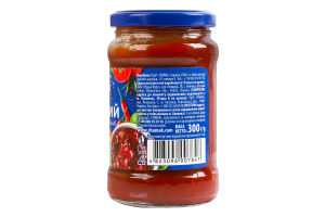 Соус с кусочками овощей стерилизованный Острый Чумак с/б 300г
