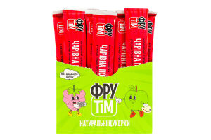 Конфеты натуральные яблочно-клубничные без добавленного сахара Волшебная клубника ФруТім м/у 20г