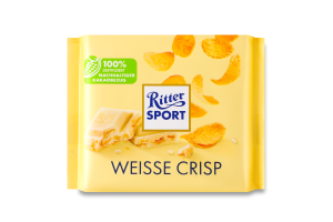 Шоколад білий із кукурудзяними та рисовими пластівцями Ritter Sport м/у 100г