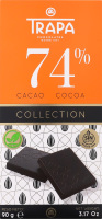 Шоколад 74% чорний Collection Trapa к/у 90г