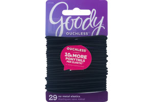 Goody Ouchless No-Metal Elastics - 29 CT