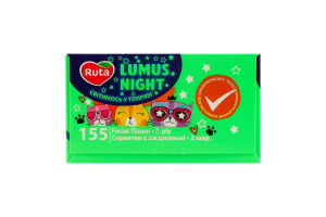 Салфетки универсальные 2-х слойные Lumus night Ruta 155шт