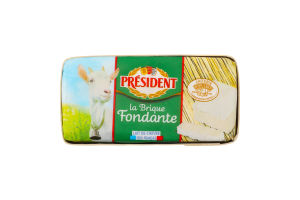 Сир La Brique Fondante з козиного молока 45% 150г коробка President