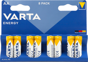 Элемент питания щелочный AA 1.5V LR6 Energy Varta 8шт