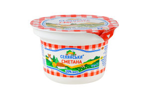 Сметана 20% Селянська ст 180г