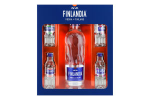 Набір Горілка 0.5л 40% + Мініатюри спиртних напоїв Finlandia 4х0.05л 37.5% к/у
