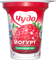 Йогурт 2.5% з наповнювачем фруктовим Полуниця-чіа Чудо ст 240г