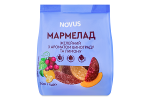 Мармелад з ар.вин.та лимону Novus 200г