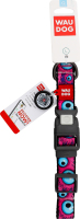 Нашийник д/собак Око монстра з QR паспортом нейлон пластиковий фастекс р.L 25мм L33-49см WauDog