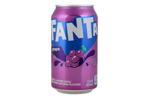 Напиток безалкогольный газированный ароматизированный Grape Fanta ж/б 355мл