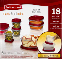 Rubbermaid Easy Find Lids Food Storage Containers - 18 CT