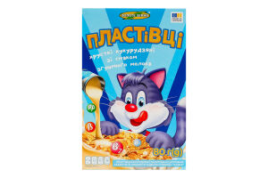 Пластівці кукурудзяні глазуровані цукровою глазур'ю зі смаком згущеного молока Казка Золоте Зерно к/у 80г