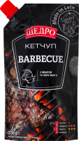 Кетчуп с имбирем и пюре манго пастеризованный Барбекю Щедро д/п 250г