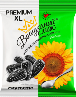 Семечки подсолнечника жареные соленые полосатые Premium Вишуканий смак м/у 130г