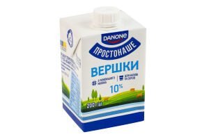 Вершки 10% стерилізовані Простонаше т/п 200г