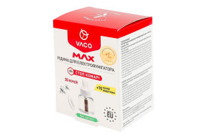 Жидкость для электрофумигатора от комаров 40 ночей Max Vaco 30мл