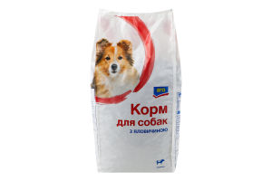 Корм сухий повнораціонний для дорослих собак З яловичиною aro м/у 3кг