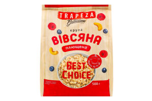 Крупа овсяная быстрого приготовления плющенная Bellissimo Trapeza м/у 500г