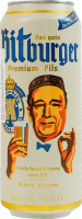 Пиво 0.5л 4.8% светлое фильтрованное пастеризованное Premium Pils Bitburger ж/б