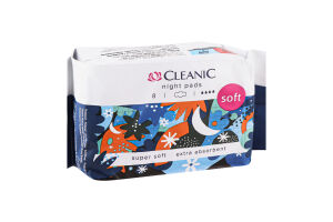 Прокладки гігієнічні Soft Night Cleanic 8шт