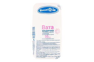 Вата мед. н/ст. 50г гігроск. зіг-заг