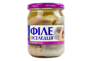 Сельдь филе в масле Классическая Veladis с/б 470г