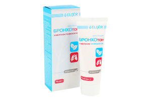 Крем-бальзам Бронхотон з ментолом та евкаліптом 75мл Еліксір