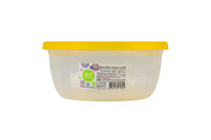 Контейнер универсальный 0.7л 147x147x63мм Круглый №1 Эконом бокс Ал-Пластик 1шт