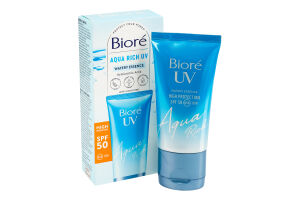 Крем солнцезащитный увлажняющий SPF 50 Watery essense Aqua Rich UV Biore 50мл