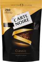 Кофе растворимый сублимированный Classic Carte Noire д/п 260г