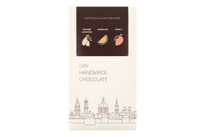Шоколад черный с начинкой манго-апельсин Lviv handmade chocolate к/у 78г